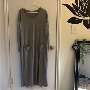 Long sleeve sweater dress
